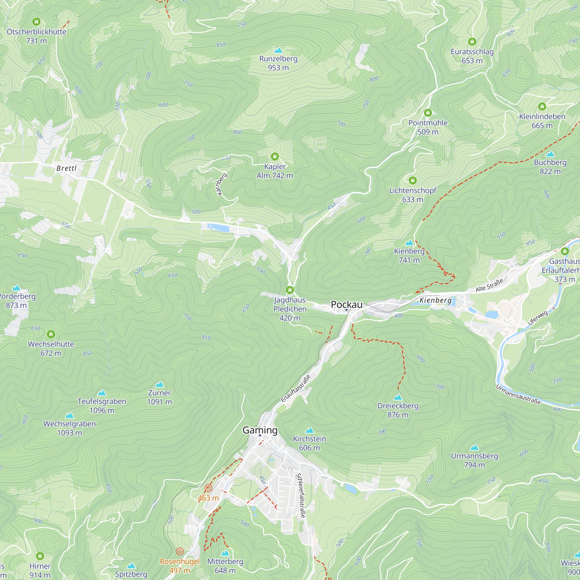 Jagdhaus Pledichen map