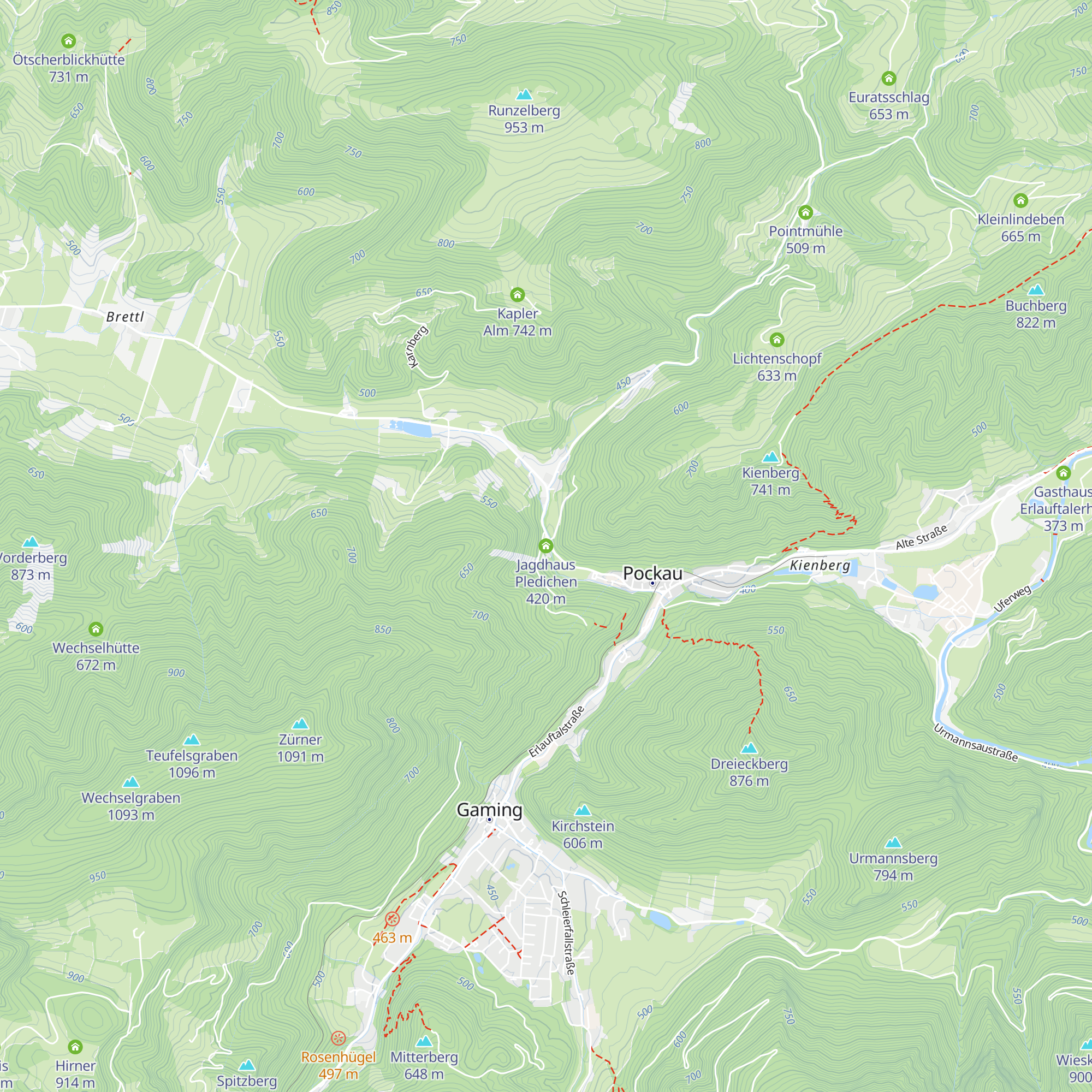 Jagdhaus Pledichen map