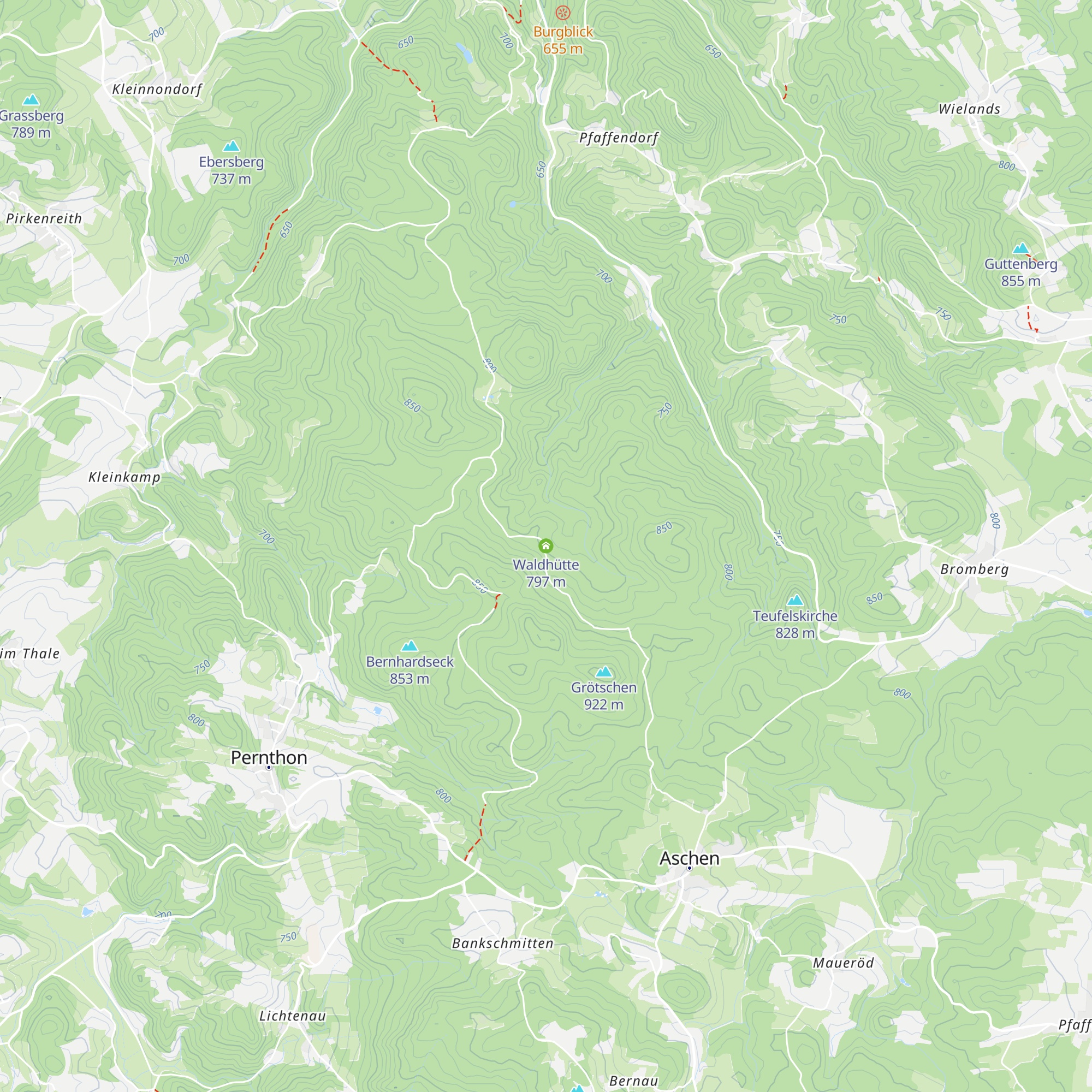 Waldhütte map