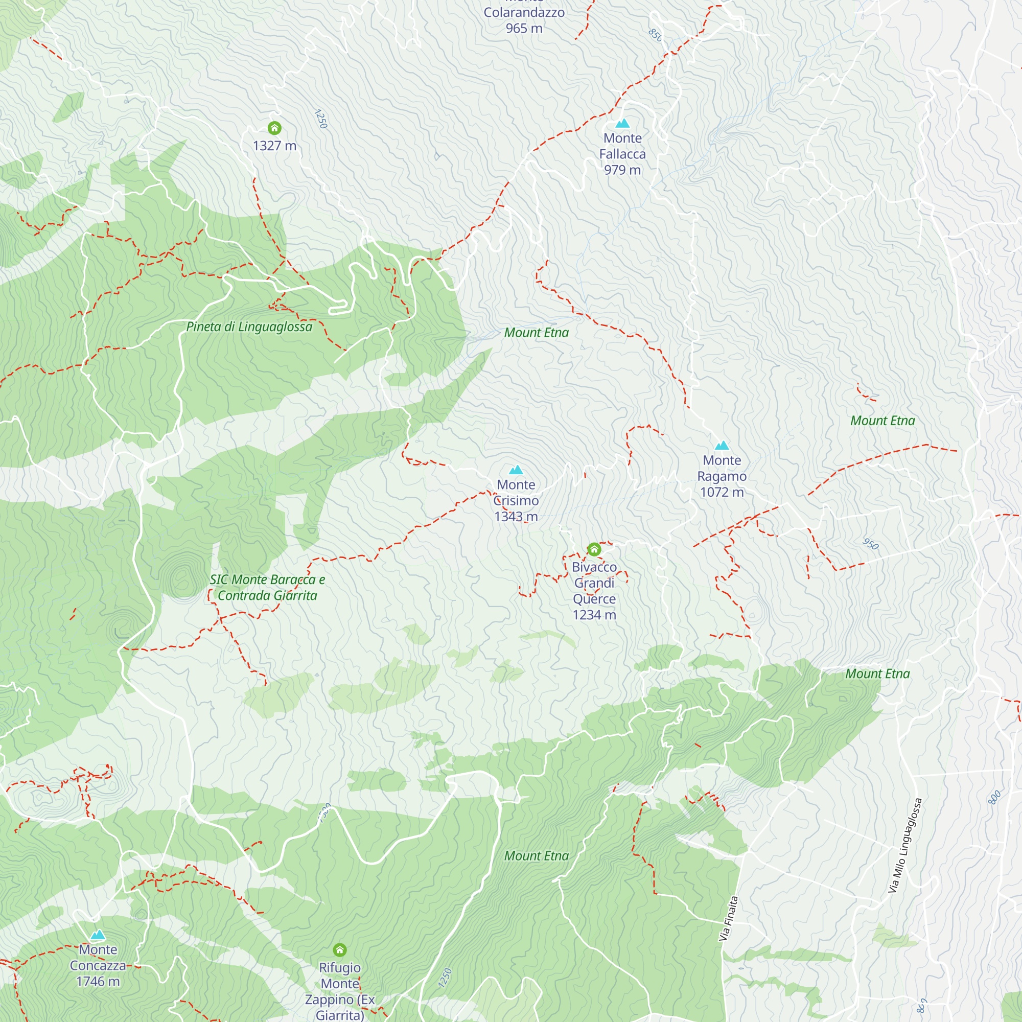 Bivacco Sastrugi map