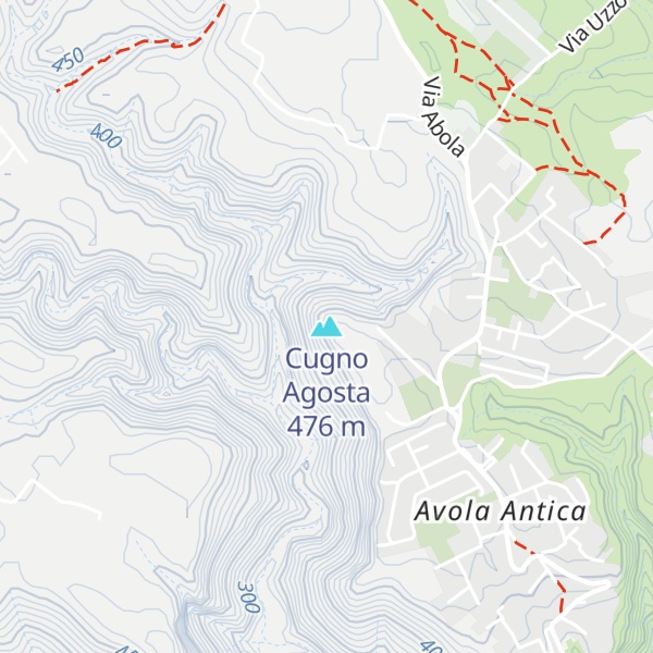Map of Cugno Agosta