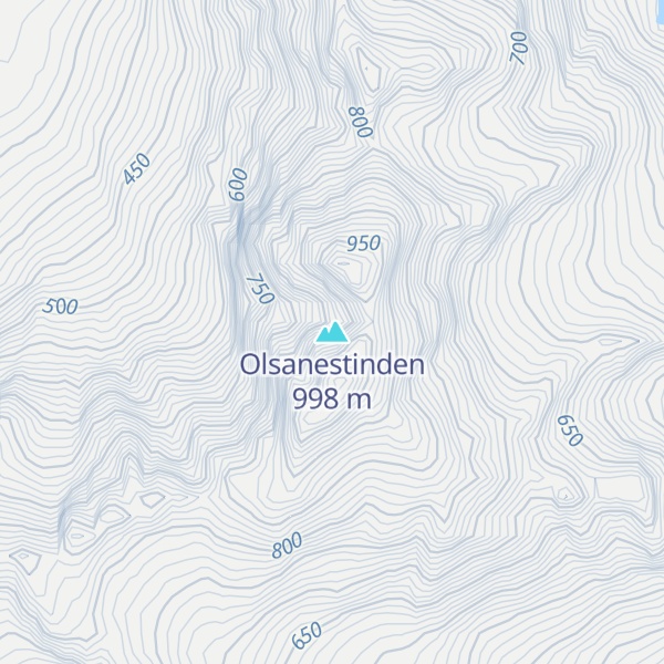 Map of Olsanestinden
