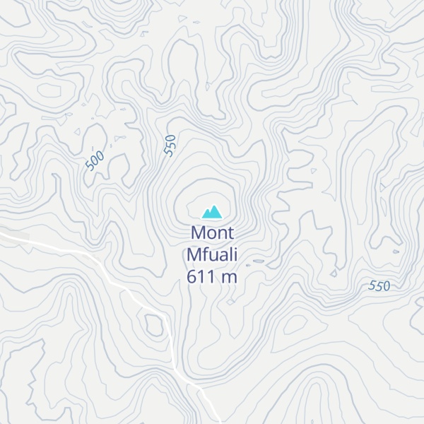Map of Mont Mfuali