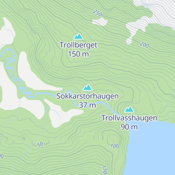 Map of Sokkarstorhaugen