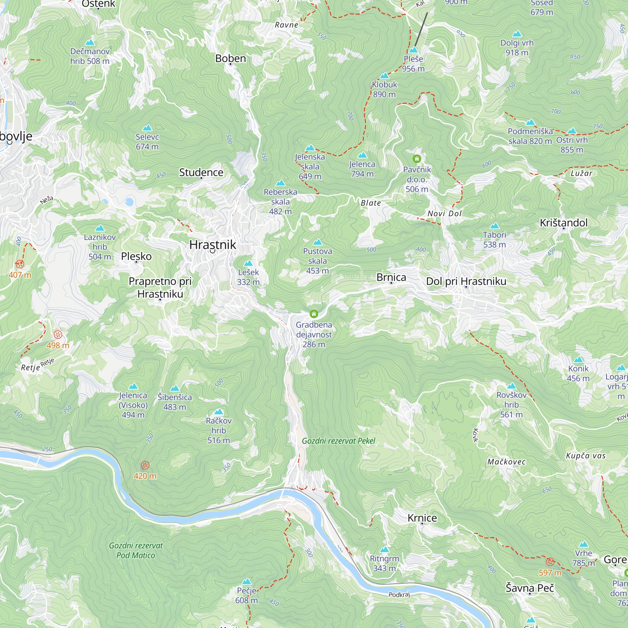 Gradbena dejavnost map