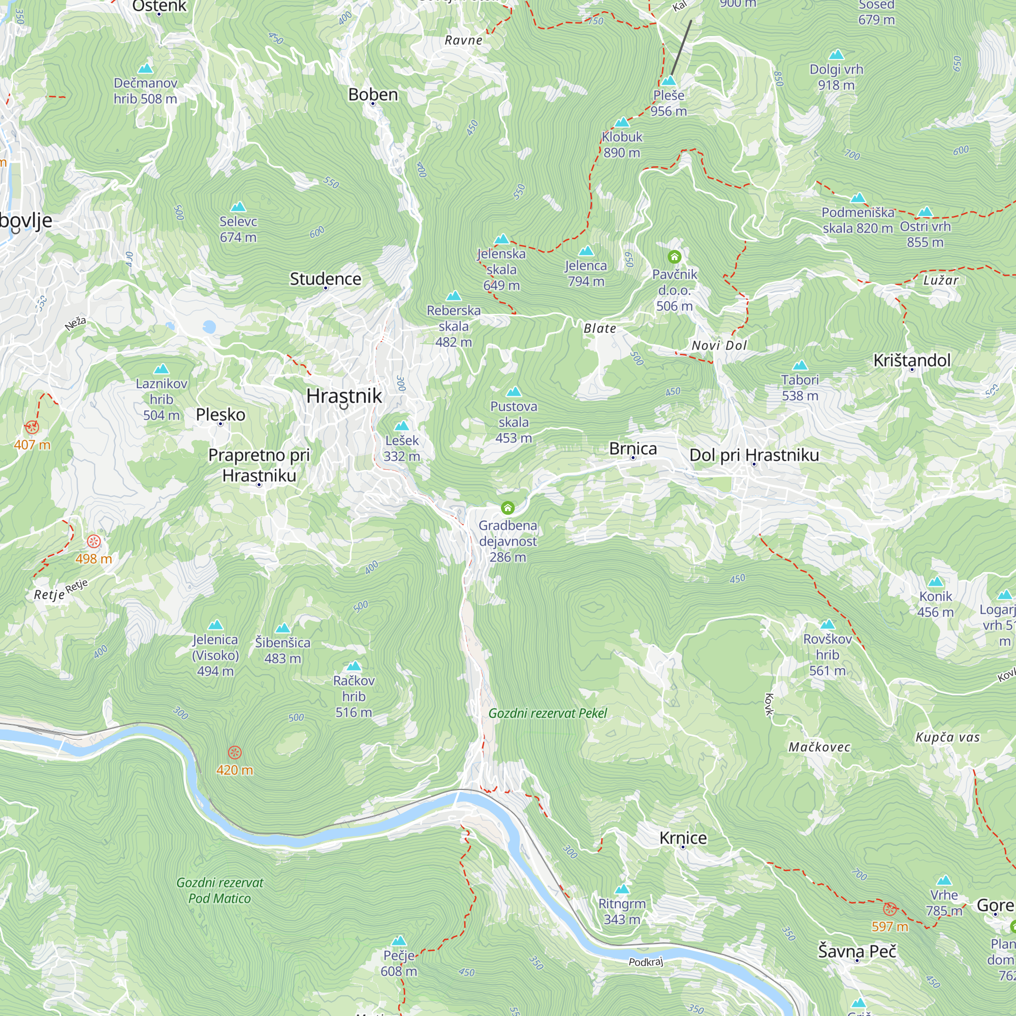Gradbena dejavnost map