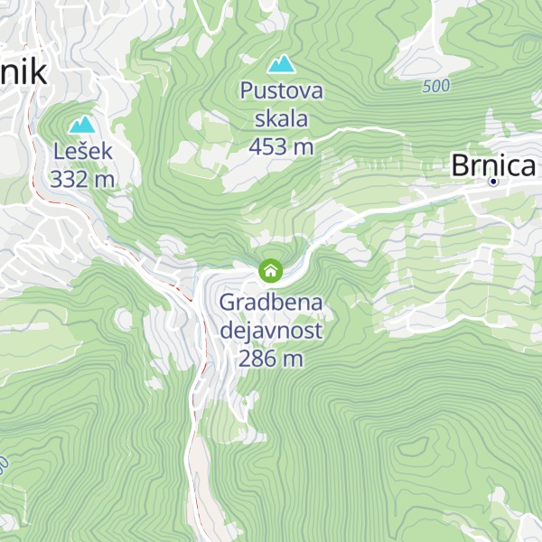 Map of Gradbena dejavnost