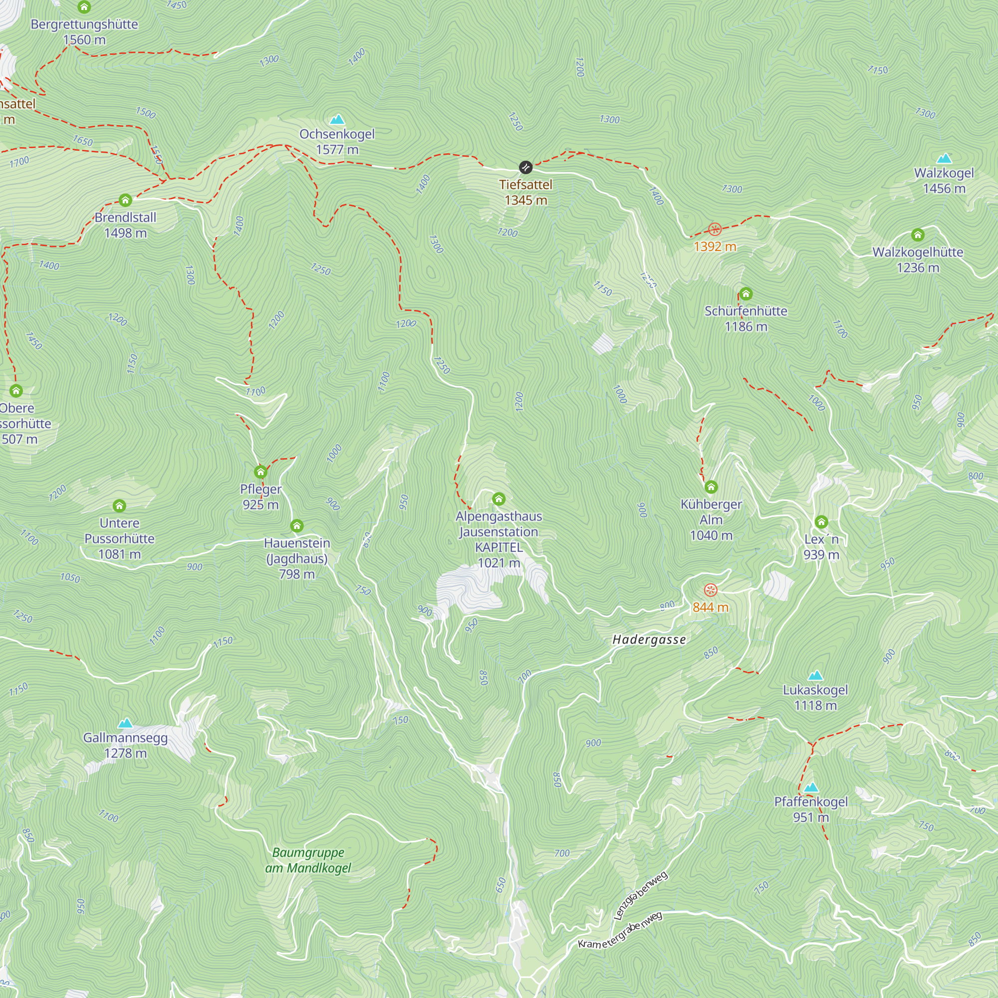 Alpengasthaus Jausenstation KAPITEL map
