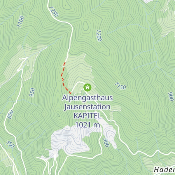 Map of Alpengasthaus Jausenstation KAPITEL