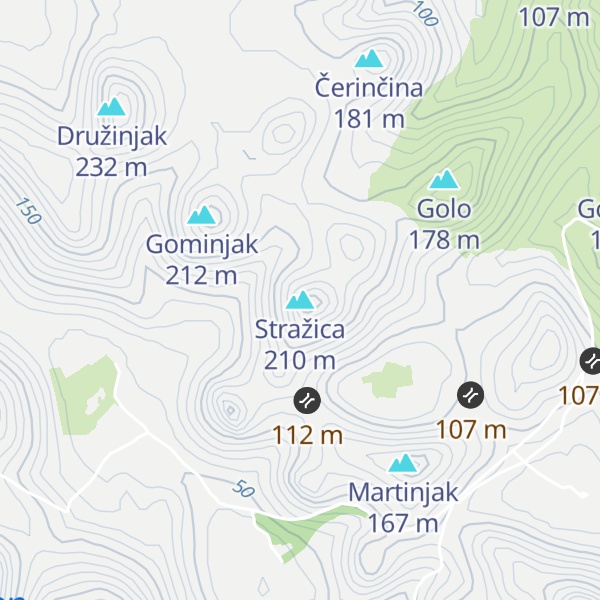 Map of Stražica