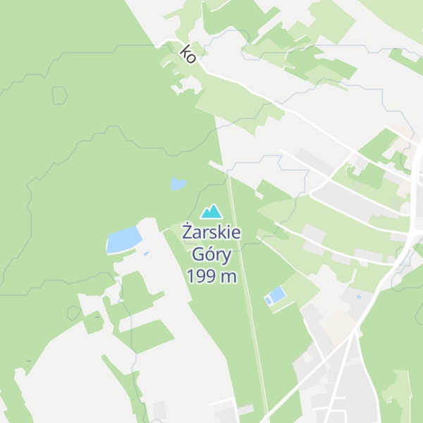 Map of Żarskie Góry