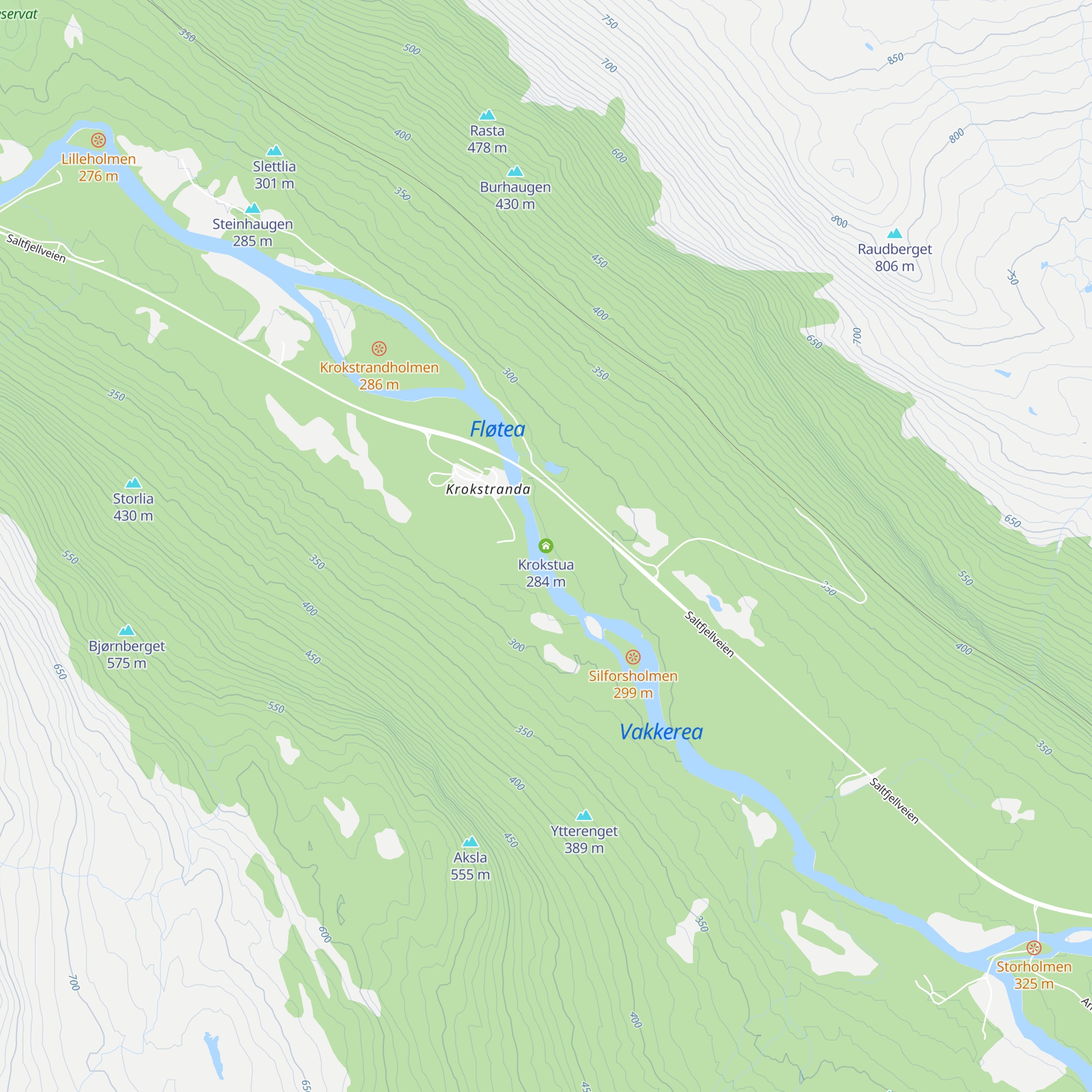 Krokstua map