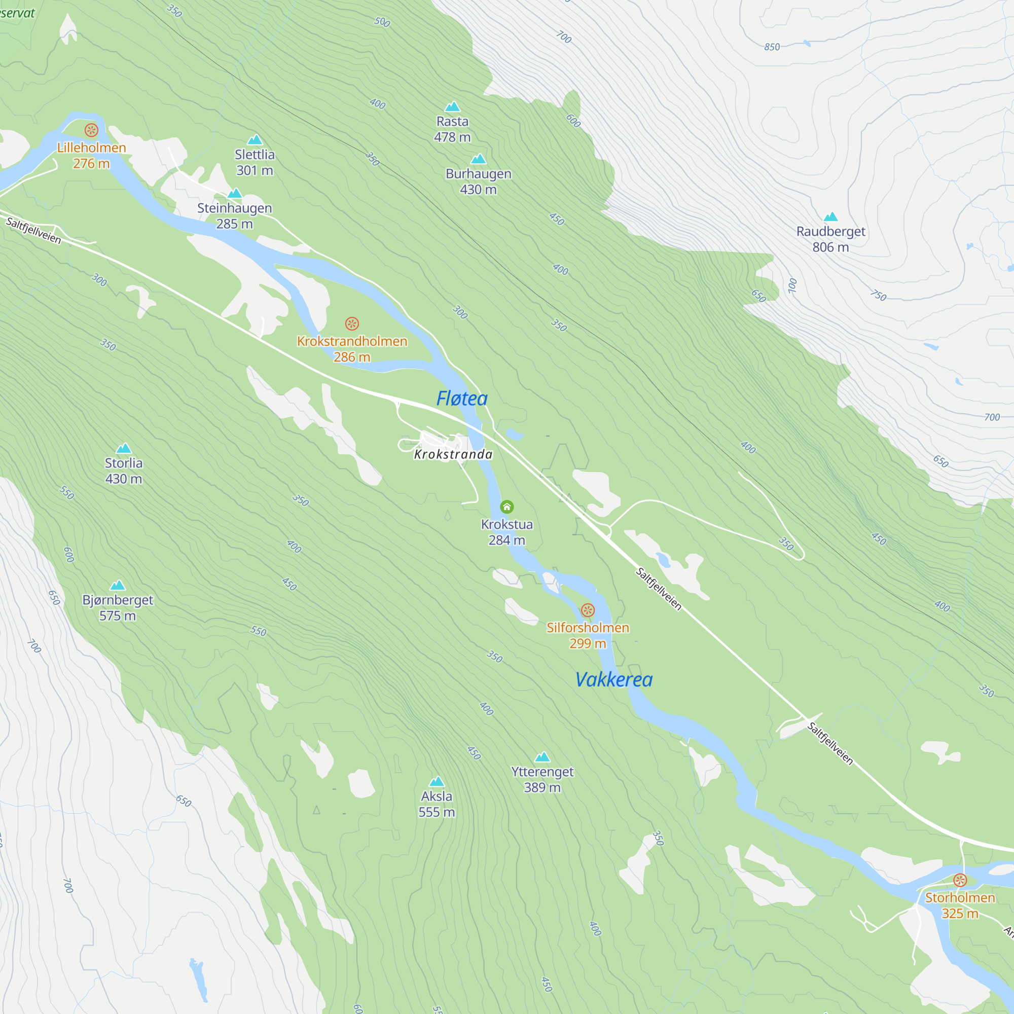 Krokstua map