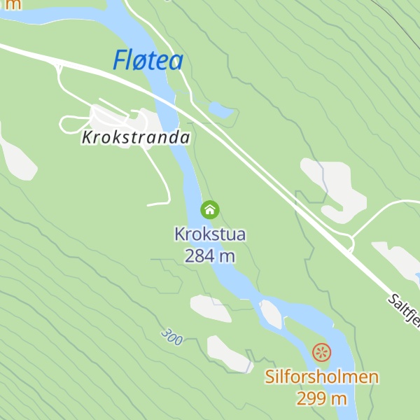 Map of Krokstua