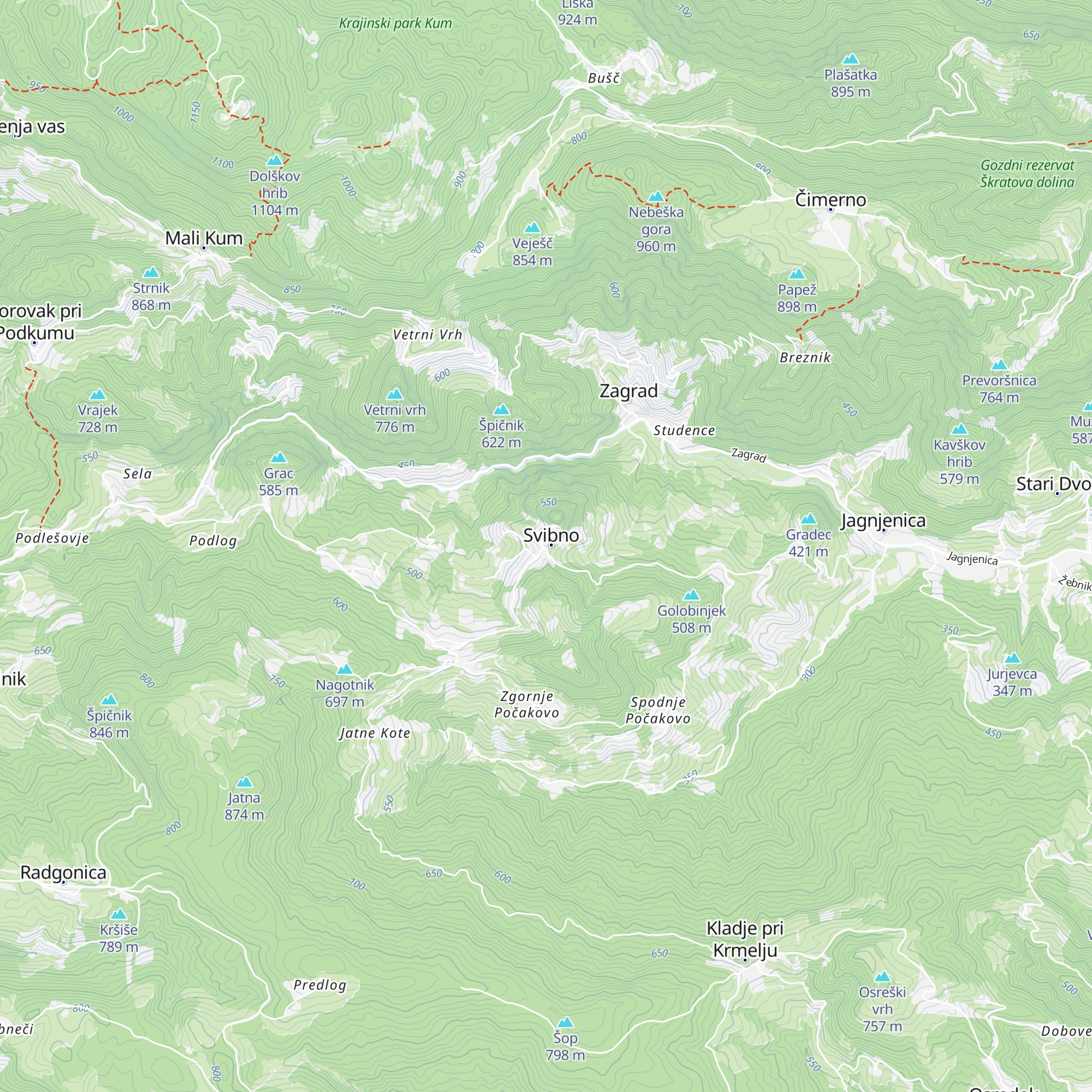 Bar na vasi map
