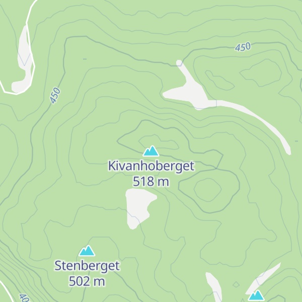 Map of Kivanhoberget