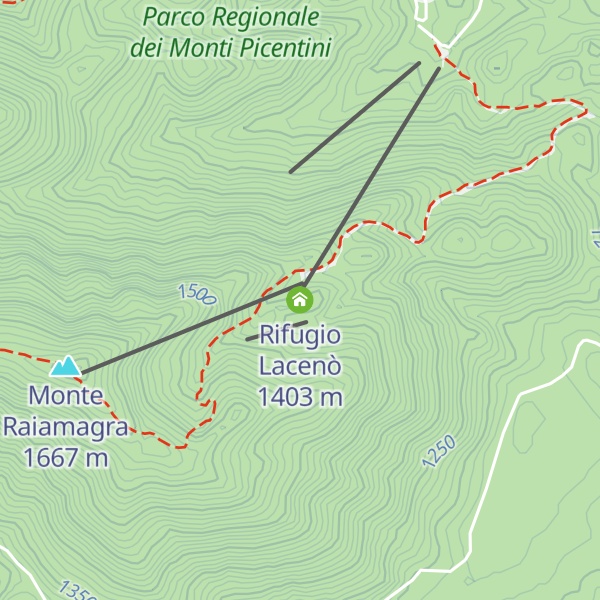Map of Rifugio Lacenò