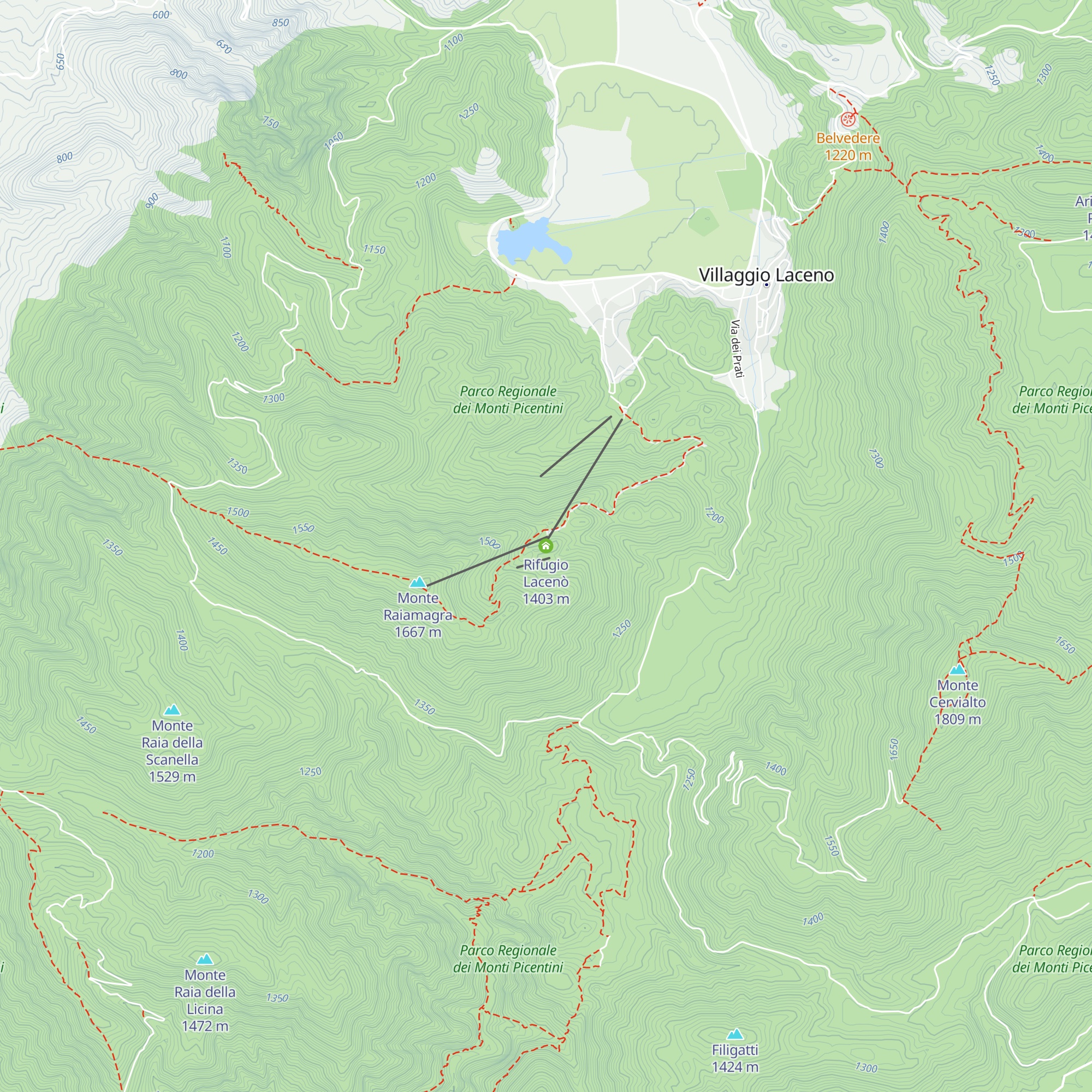 Rifugio Lacenò map