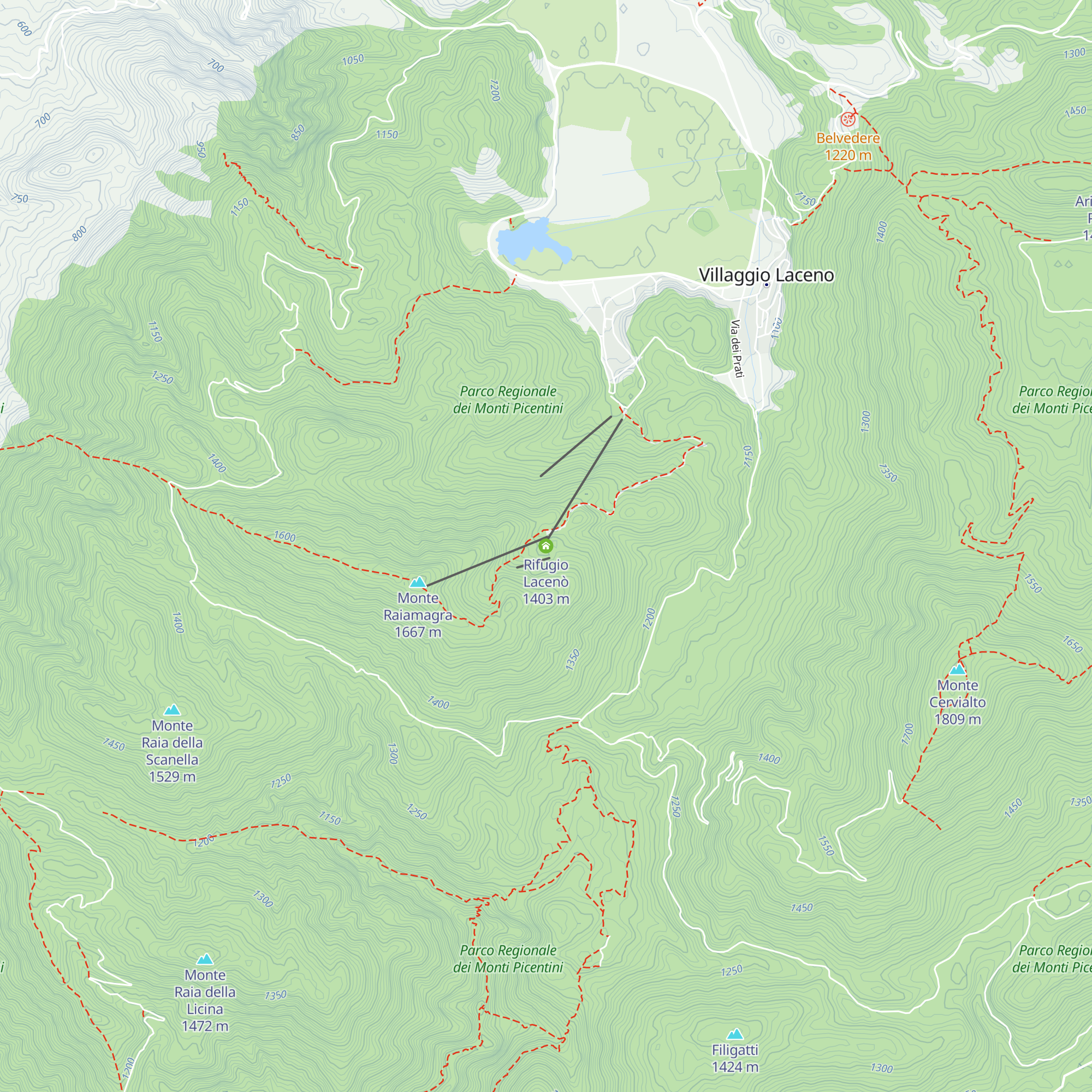 Rifugio Lacenò map