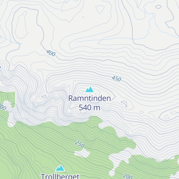 Map of Ramntinden
