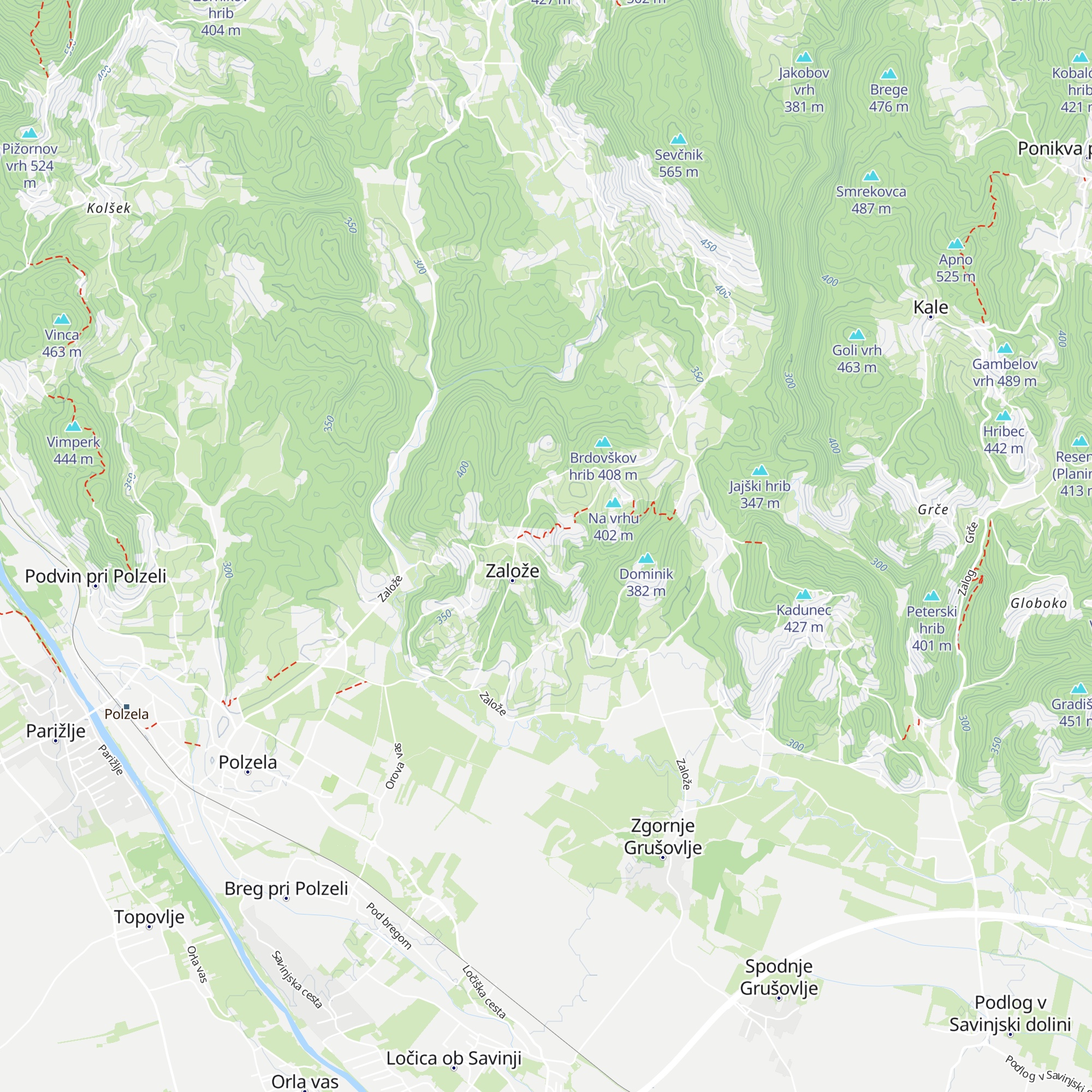 Lovski dom LD Polzela map