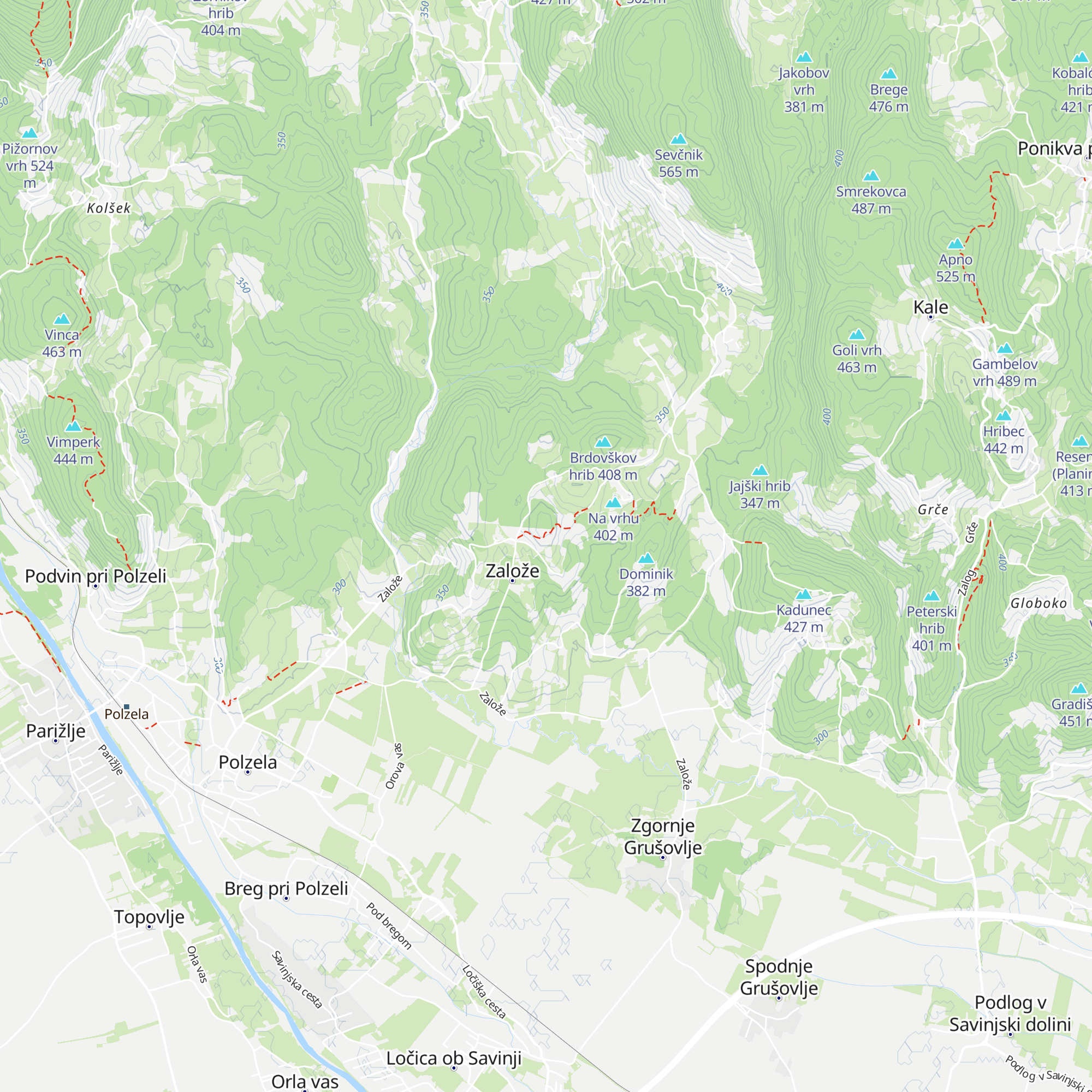 Lovski dom LD Polzela map