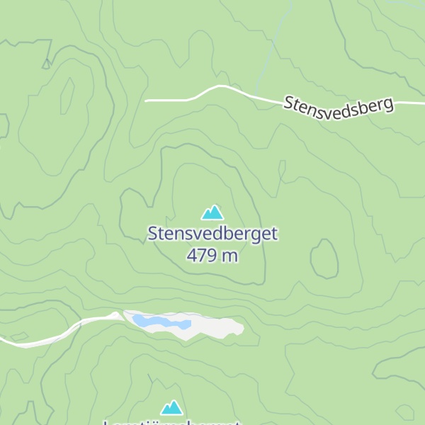 Map of Stensvedberget