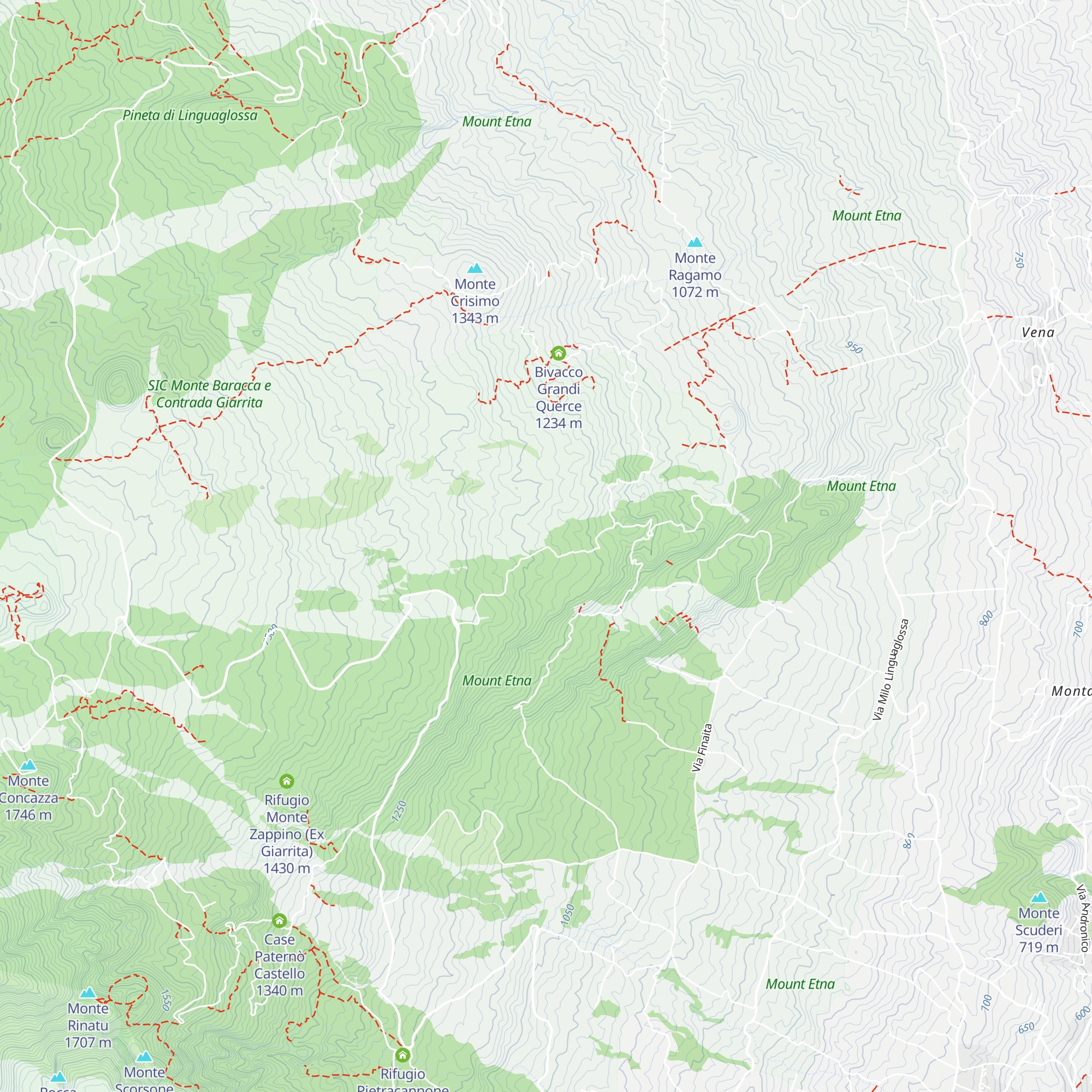 Rifugio Serra Buffa map