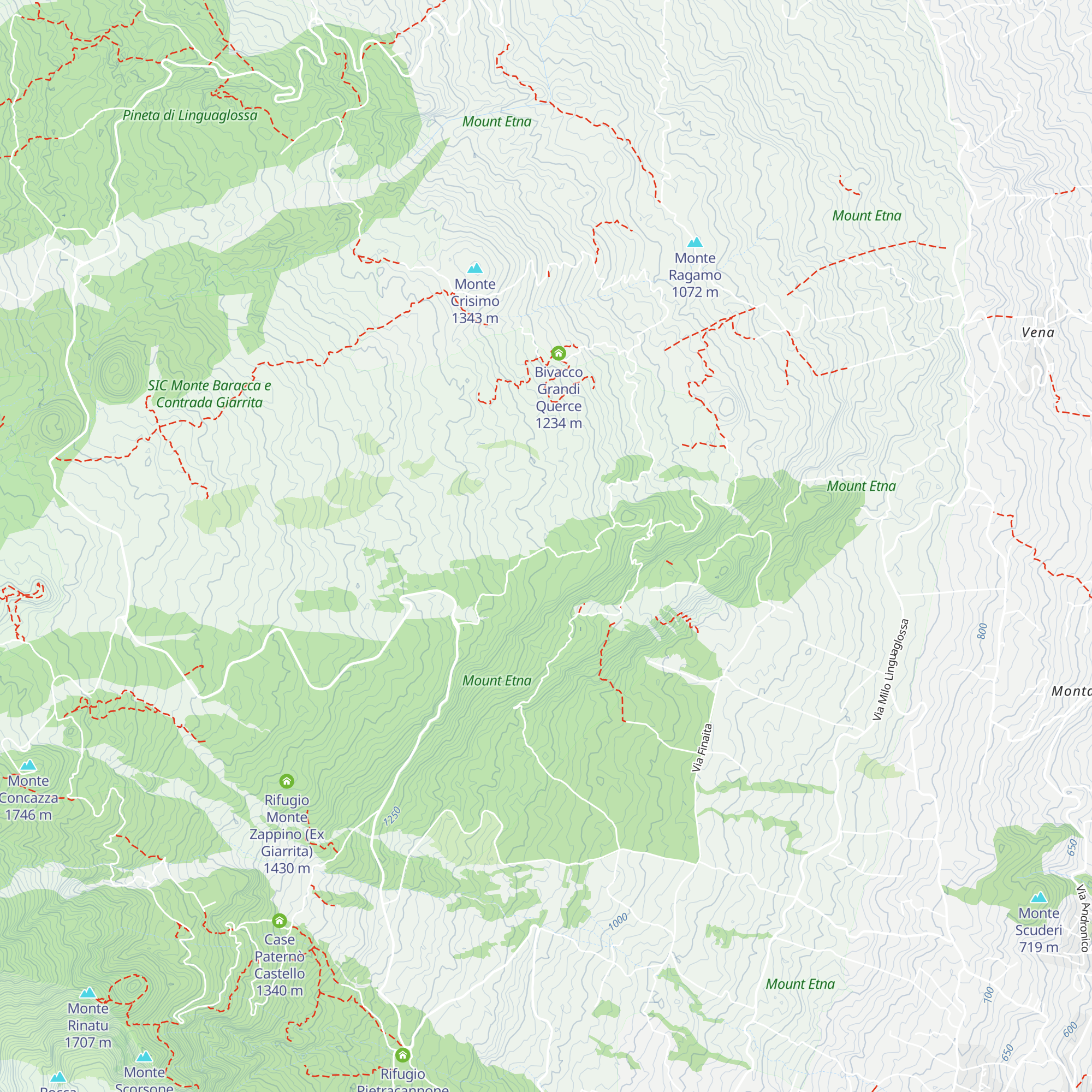 Rifugio Serra Buffa map