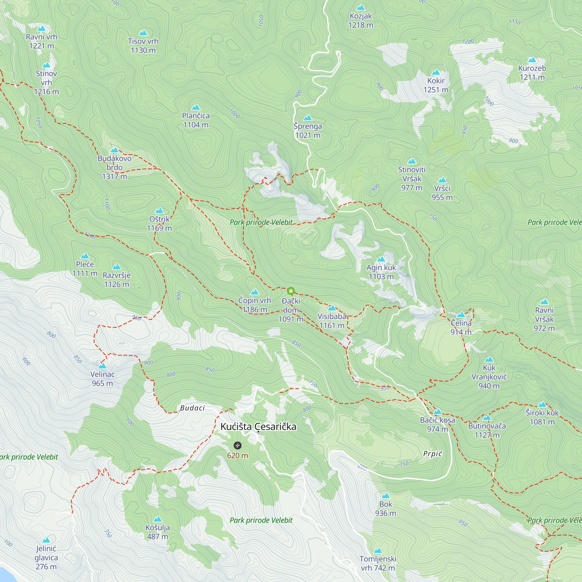 Đački dom map