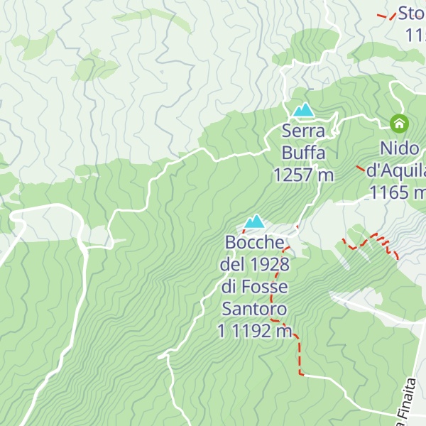 Map of Bocche del 1928 di Fosse Santoro 3