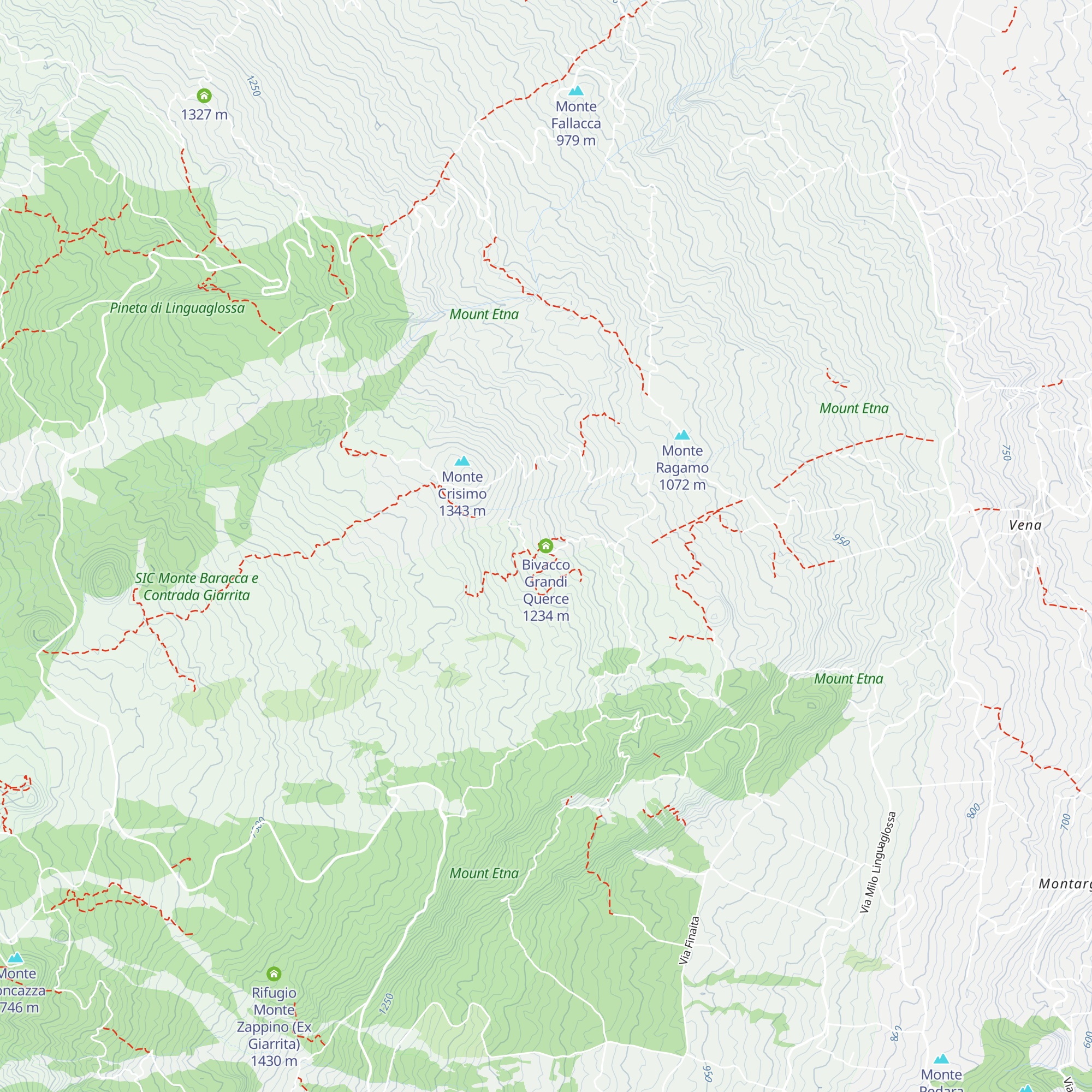 Bivacco Grandi Querce map