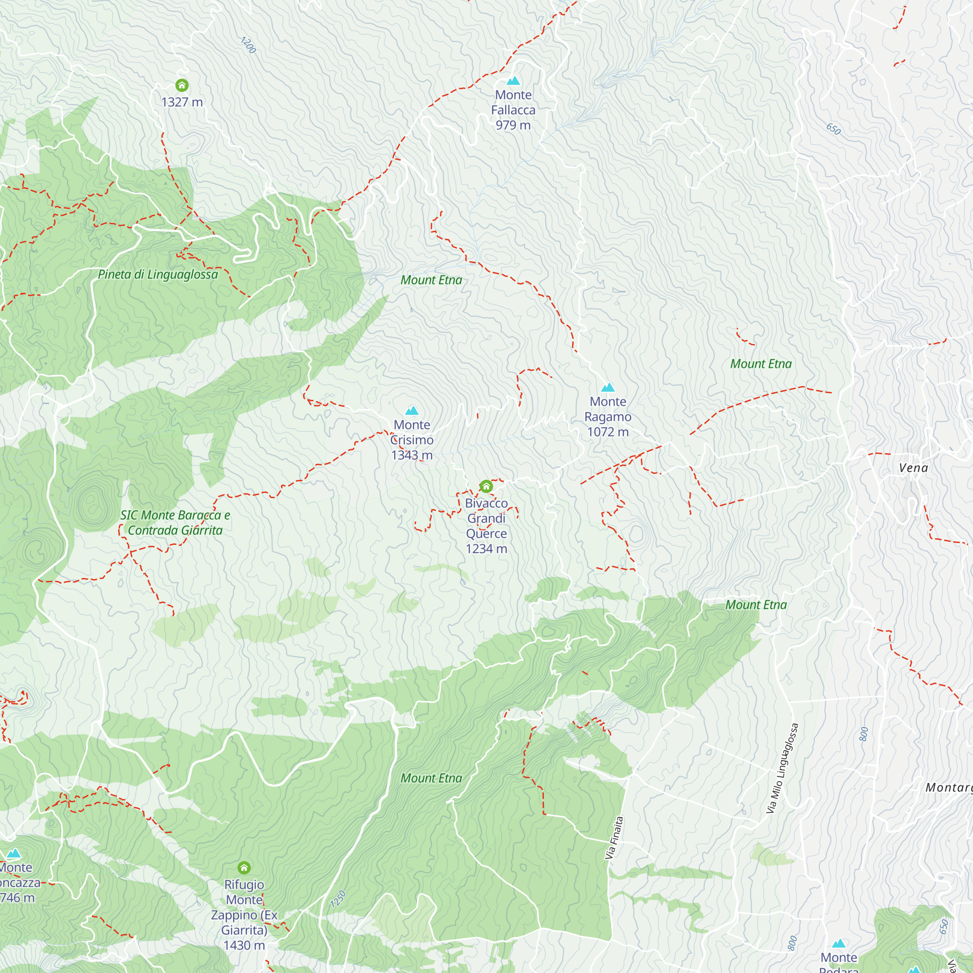 Bivacco Grandi Querce map