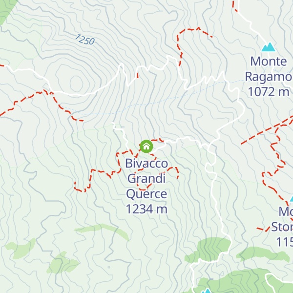 Map of Bivacco Grandi Querce
