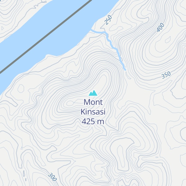 Map of Mont Kinsasi