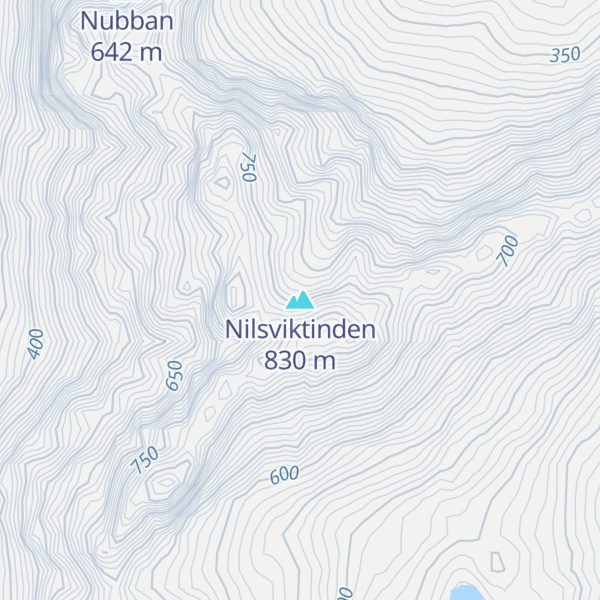 Map of Nilsviktinden