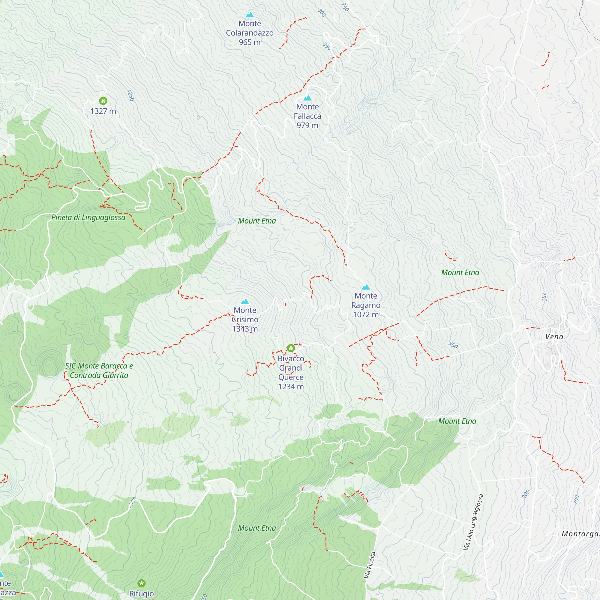 Caserma forestale Monte Crisimo map