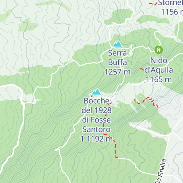 Map of Bocche del 1928 di Fosse Santoro 2
