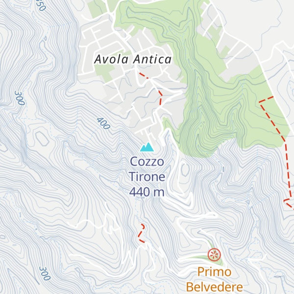 Map of Cozzo Tirone