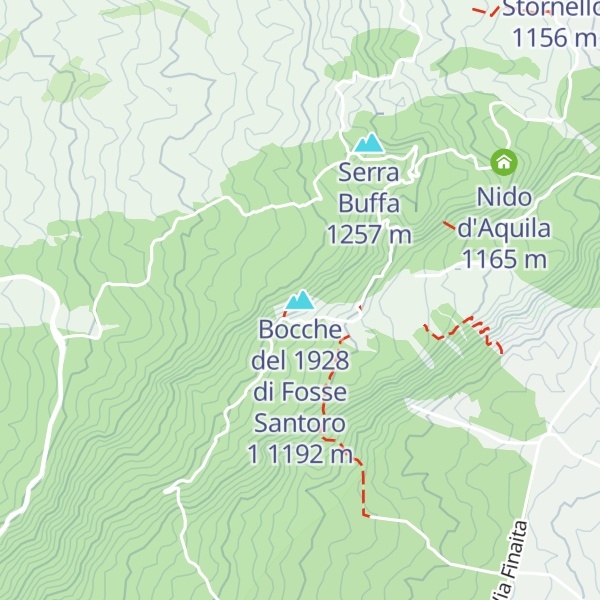Map of Bocche del 1928 di Fosse Santoro 1