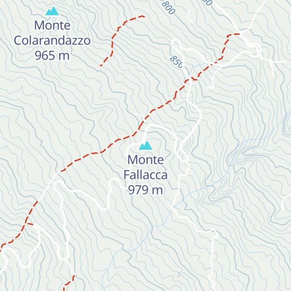 Map of Monte Fallacca