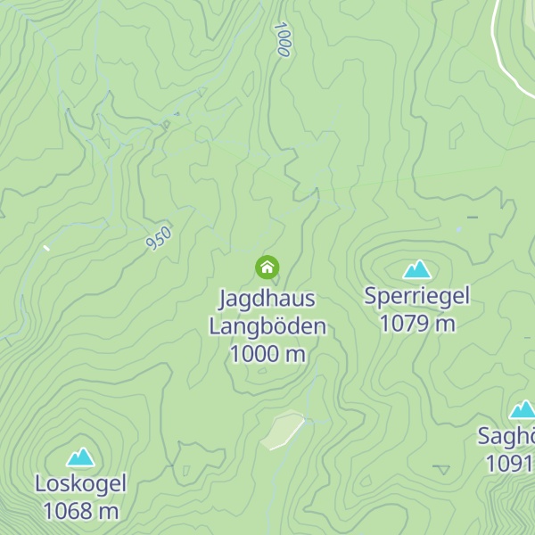 Map of Jagdhaus Langböden