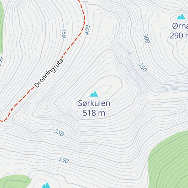 Map of Sørkulen
