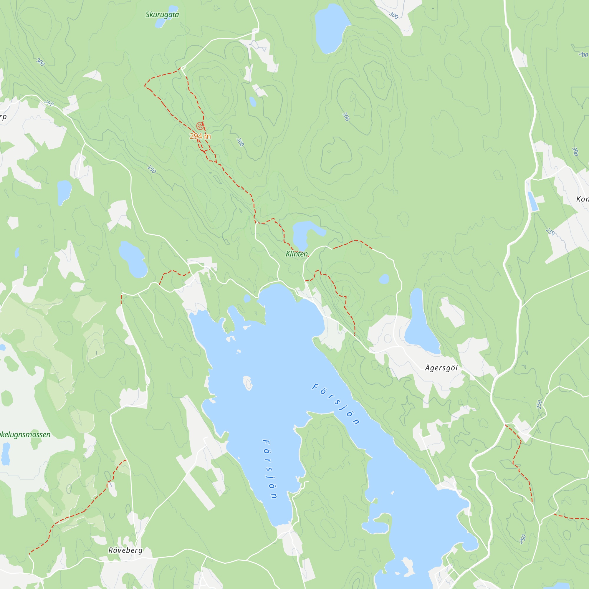 Försjön Raststugan map