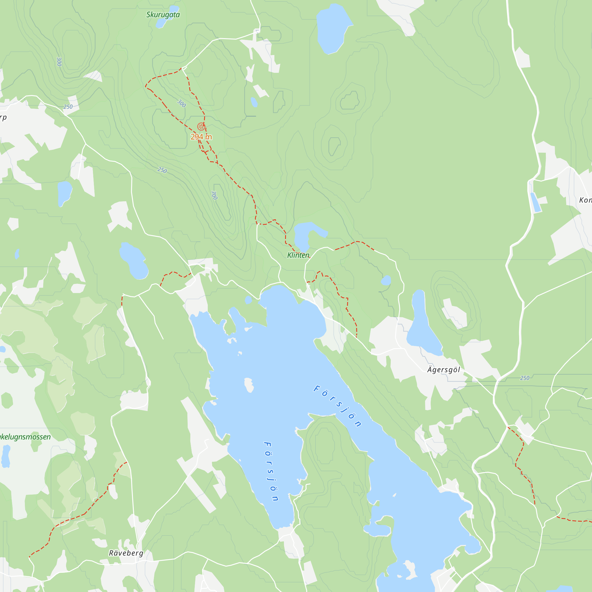Försjön Raststugan map