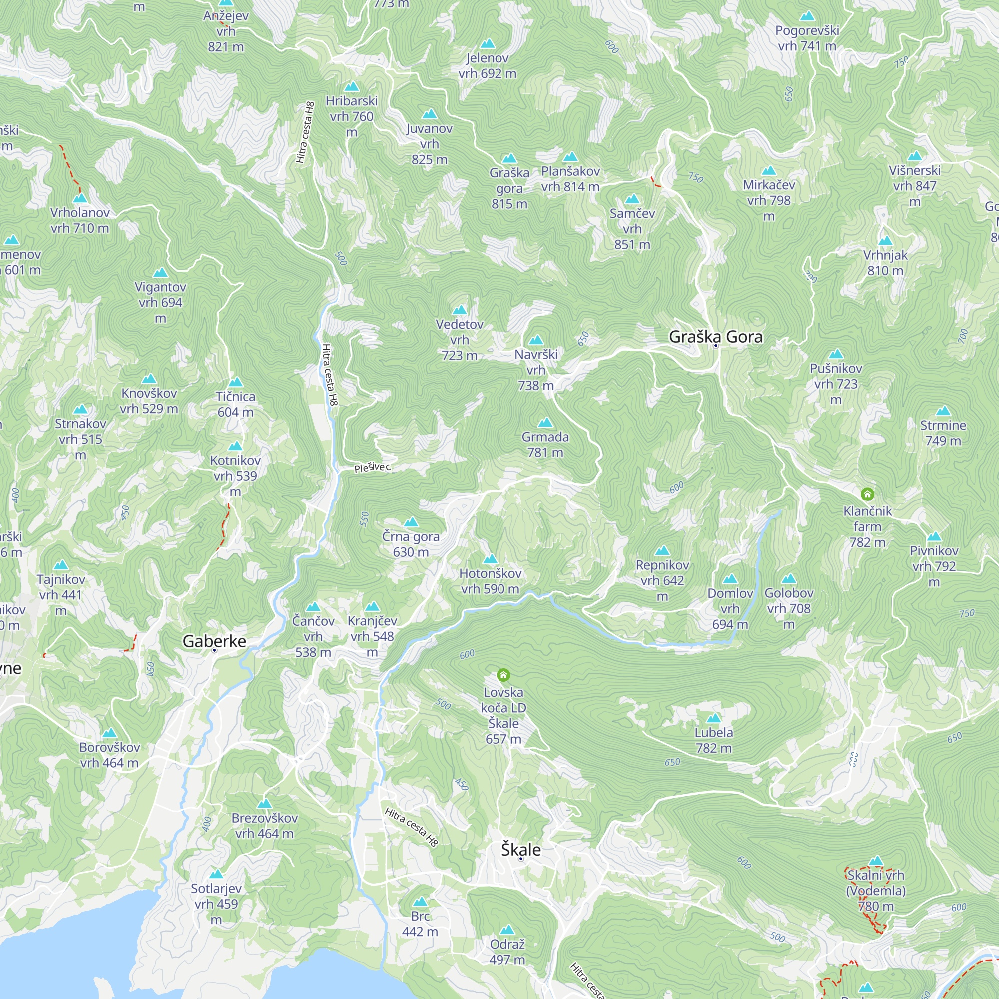 Gostišče Volk map