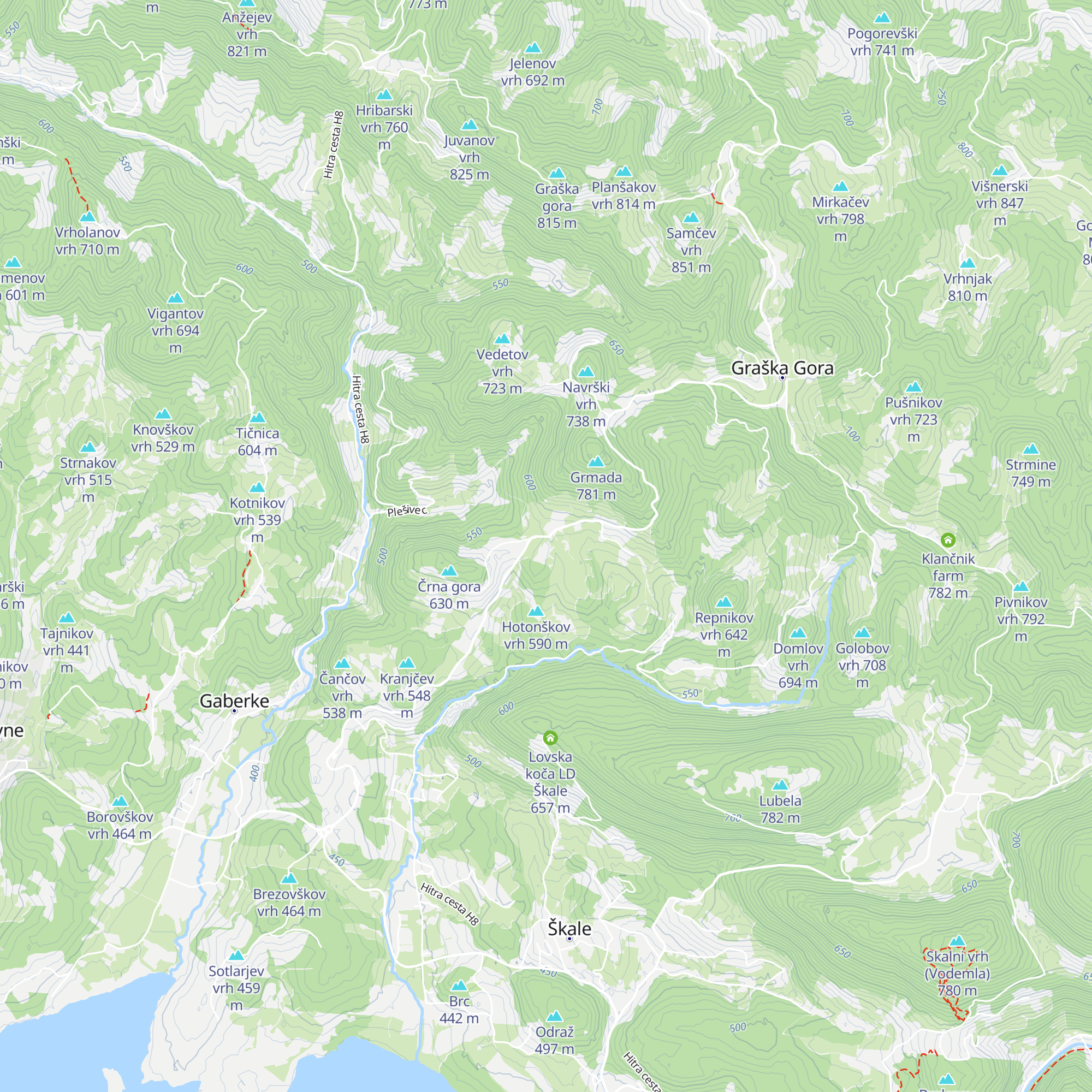 Gostišče Volk map
