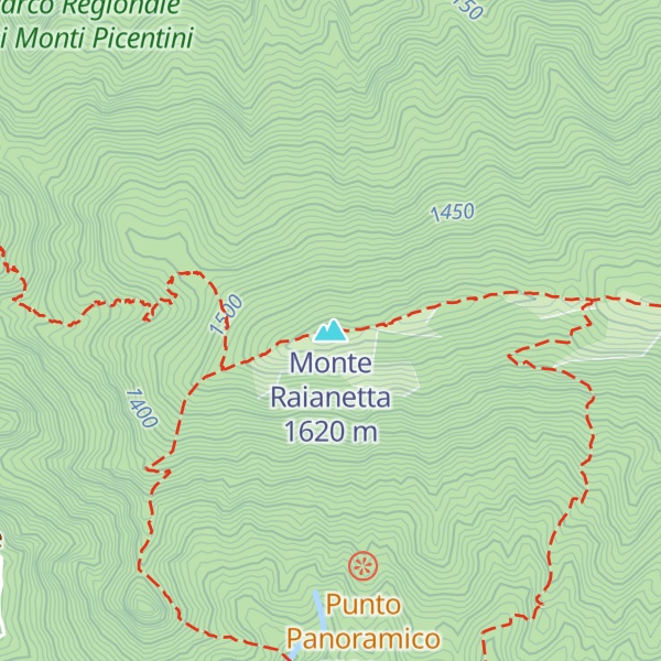 Map of Monte Raianetta