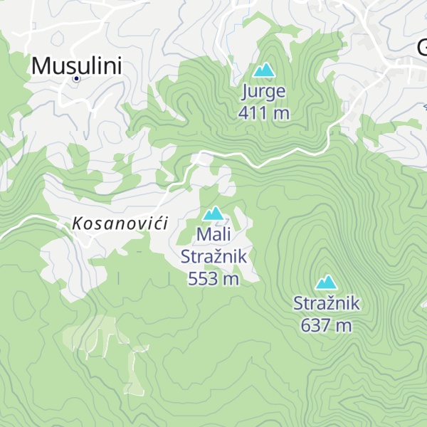 Map of Mali Stražnik