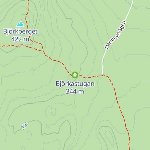 Map of Björkastugan